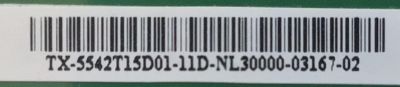 LED DRIVER PARA TV TOSHIBA / NUMERO DE PARTE 55.42T15.D01 / T420HW08 / 5542T15D01 / 42T13-D00 / PANEL T546HF01 V.0 XXXXG / MODELO 42SL417U - Imagen 2